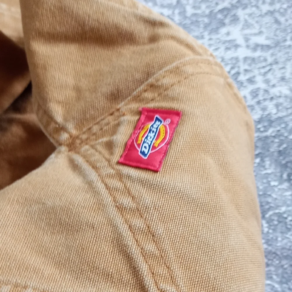 Dickies Brown Denim Overalls WORKWEAR UNISEX WIDE W216490 - Picture 12 of 15